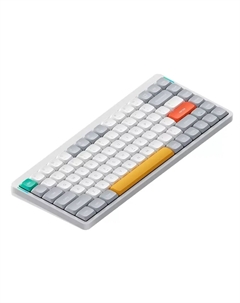 Клавиатура проводная/беспроводная AIR75 V2, механическая, Gateron 2.0 Cowberry Switch LP, подсветка, Bluetooth/Радиоканал/USB, белый (AIR75v2-IW-24) Nuphy