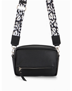 Сумка женская кросс-боди на молнии, 21×7×13 см, черная Textura