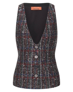 Жилет с отделкой пайетками Missoni