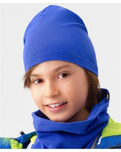 Шапка трикотажная синяя Button blue
