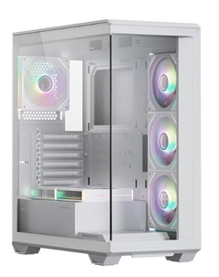 Корпус ATX Q600 6ARGB-C10-UC White без БП, боковая панель из закалённого стекла, USB 3.0, USB Type-C Xastra