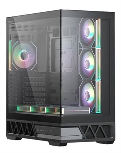 Корпус ATX Q700 7ARGB-FS-C10-UC Black без БП, боковая панель из закалённого стекла, 2*USB 3.0, USB Type-C Xastra