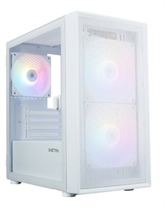 Корпус mATX A305M 3ARGB White без БП, 2*USB 2.0, USB 3.0 Xastra