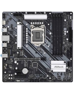 Материнская плата mATX Z590M PHANTOM GAMING 4 (LGA1200, Z590, 4*DDR4(4800), 4*SATA 6G RAID, 2*M.2, 3*PCIE, 7.1CH, Glan, HDMI, 10*USB 3.2) Asrock