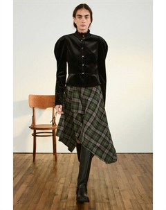 Юбка миди асимметричная в клетку Befree