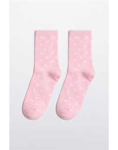 Носки высокие с принтом в сердечко Befree