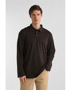 Поло хлопковое с длинным рукавом Calvin klein