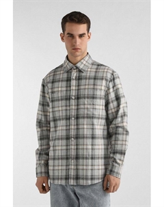 Рубашка хлопковая в клетку Boss