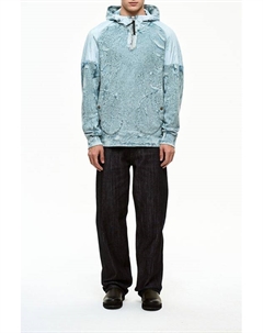 Толстовка хлопковая с воротником на молнии и капюшоном Gjo.e