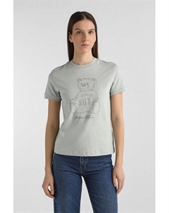 Футболка хлопковая со стразами Guess