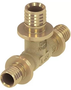 Тройник 90° редукционный, латунь 20 × 16 × 16 760508 Tece