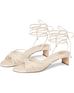 Туфли Lory Ankle Wrap Kitten Heel Sandals, Creamy White Vince camuto