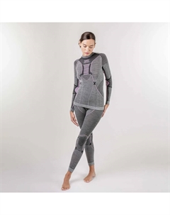 Женская лыжная футболка MERINO, серый X-bionic