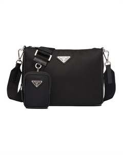 Хобо нейлоновый 3-в-1 мужской чёрный мессенджер портфель наплечная сумка через плечо Prada
