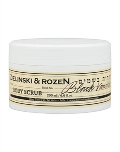 Отшелушивающий скраб для тела с ароматом черной ванили Black Vanilla Body Scrub Zielinski&rozen