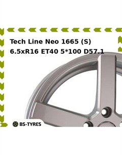 Колесный диск Tech Line Tech-line Neo 1665 (S) 6.5xR16 ET40 5*100 D57.1 Tech line