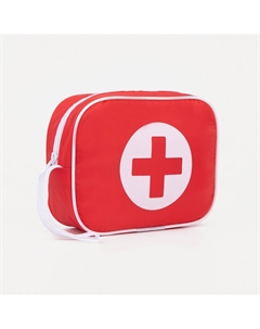 Косметичка на молнии, цвет красный Nobrand