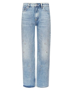 Джинсы с отделкой стразами The kooples