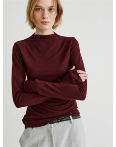 Лонгслив с содержанием шелка и шерсти Sela