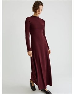 Платье макси с содержанием шерсти и шелка Sela