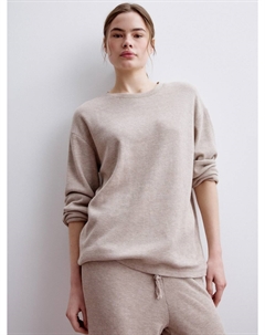 Домашний лонгслив из вафельного трикотажа Sela