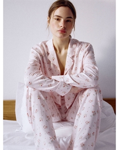 Пижама из струящейся вискозы с принтом Sela