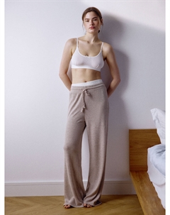 Домашние брюки из вафельного трикотажа Sela