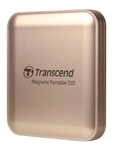 Внешний SSD USB 3.2 Gen 2 Type-C ESD420 2TB, 2000/2000MB/s, Champagne Gold MagSafe Transcend