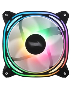 Вентилятор для корпуса FB7R Black 120mm, 600-1800rpm, 37.65CFM, 38.67dBa, BULK 1stplayer