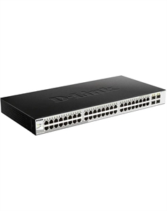 Коммутатор DGS-1210-52X/ME/C1A управляемый, 48x1000Base-T, 4x10GBase-X SFP+, L2 D-link