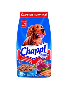 Сухой корм для собак всех пород, с говядиной по домашнему, овощи и травы, 15 кг Chappi