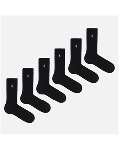 Комплект носков Half Cushioned Crew 6-Pack Polo ralph lauren