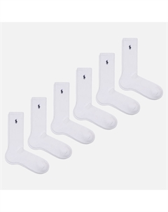 Комплект носков Half Cushioned Crew 6-Pack Polo ralph lauren