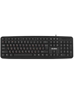 Клавиатура KB-S230, USB, черный Sven