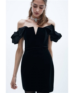 Платье мини с бархатной фактурой Befree