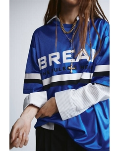 Футболка-джерси oversize с принтом Befree