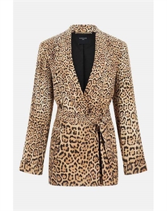 Пиджак с поясом с анималистичным принтом Marciano by guess