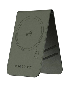 Картхолдер Magssory Geotag Magnetic Flip Wallet с Magsafe хаки