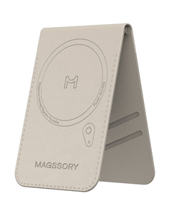 Картхолдер Magssory Geotag Magnetic Flip Wallet с Magsafe айвори