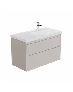 Тумба под раковину Nova Lite 2.0 90 см 00346324 подвесная, бежевая, правая Aquanet
