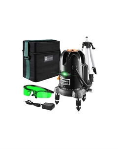 Уровень лазерный (нивелир) комбинированный, до 15 м, 0.2 мм/м, самовыравнивание, сумка, LL57GA SET 2 (065-0295) Деко