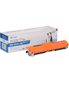 Картридж лазерный G&G NT-CE313A (126A/CE313A), пурпурный, 1000 страниц, совместимый для LaserJet Pro CP1025 / CP1025nw / M275 / CP1025 / CP1025nw / 100 M175a / 100 M175nw G&g