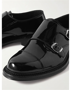 Туфли-монки из лакированной кожи, черный Mr p.