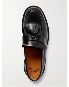 Кожаные мокасины с бахромой и кисточками Jacques, черный Mr p.