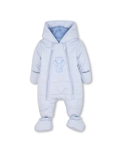 Детский комбинезон с капюшоном и двойной молнией, синий Kenzo kids