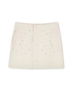 Юбка со стразами, нейтральный Billieblush