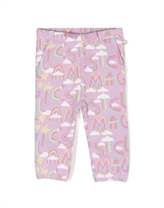 Брюки с логотипом, фиолетовый Stella mccartney kids