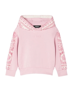 Худи с декором Barocco, розовый Versace kids