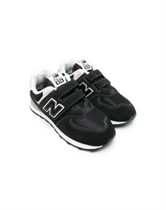 Кроссовки на липучках с нашивкой-логотипом, черный New balance kids