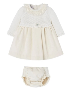 Комплект из платья и блумеров, слоновая кость Paz rodriguez